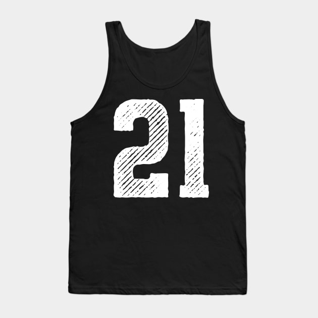 Rough Number 21 Tank Top by colorsplash